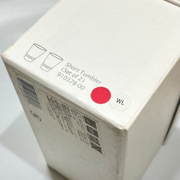 Le Creuset Tumbler Set of 2 Short 240ml Cherry Red White Gift Brand New Ceramic - Picture 8 of 8